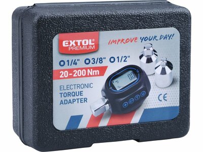 Extol Premium adaptér momentový digitálny, 1/2", 20-200Nm 8825300