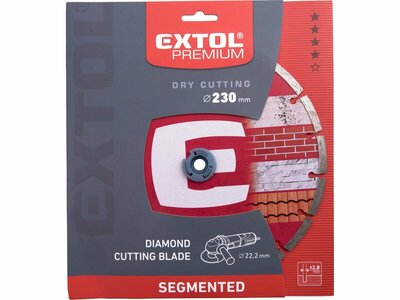 Extol Premium kotúč rezný diamantový 230x22,2mm segmentový 108715