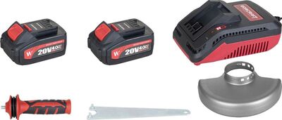 Worcraft CAG-S20LiBM ShareSYS aku uhlová brúska 125 mm, 20V 2x 4.0Ah aku 1131106