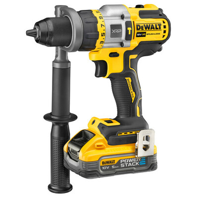 DeWalt aku vrtačka 3-rýchlostná 18V 2x5,0Ah aku Powerstack DCD999H2T