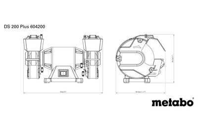 Metabo DS 200 Plus stolová brúska 200mm 604200000