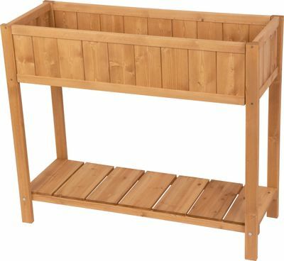 Strend Pro Garden, 89x33x76 cm vyvýšený záhon drevený, so spodnou policou 89x33x76cm
