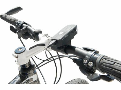 Extol Light svietidlo na bicykel + klaksón, 350lm, microUSB nabíjanie, klaksón 43137
