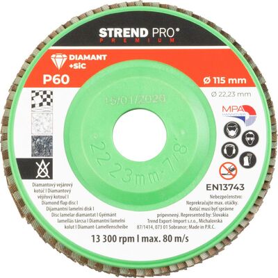 Strend Pro Premium diamantový brusný kotouč lamelový P60