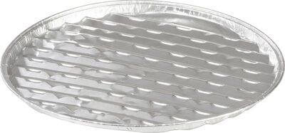 MagicHome grilovací miska perforovaná kulatá hliníková 34x2 cm, 3ks