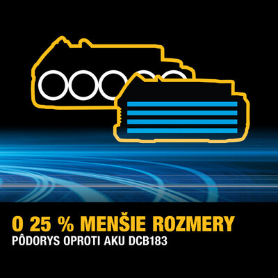 DeWalt DCD800S2T aku príklepová vŕtačka 18V, 2x3,5Ah aku Powerstack