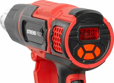 Strend Pro HG203 teplovzdušná pištoľ s LCD displejom, v kufríku 2000W