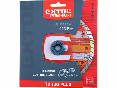 Extol Premium rezný kotúč diamantový Turbo plus 150mm 8803033