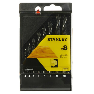 Stanley špirálové vrtáky do dreva 3-10mm STA56006