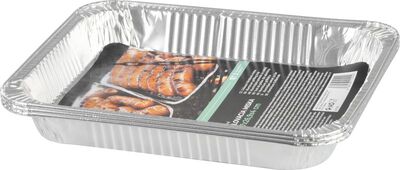 MagicHome grilovací miska hliníková 32,7x26,9x4 cm, 3 ks