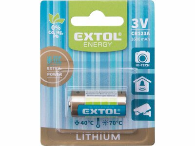 Extol Energy batéria lítiová, 3V, CR123A, 42030