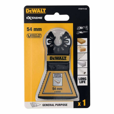 DeWalt DT20773 3-stranný bimetalový plátok pre multifunčenú brúsku, 54mm