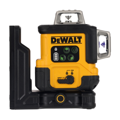 DeWalt DCLE14361GB zelený krížový laser 3× 360° USB-C