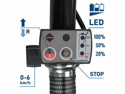 Extol Vraft fúrik na akumulátorový pohon, 80L, max. 150kg, olovený aku 24V/12Ah