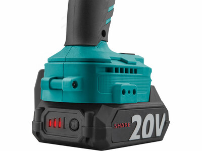 Extil Industrial Share20V aku rázový uťahovák 1/2", 1x 2Ah, 500Nm