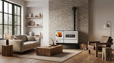 Sporák 5020-U AURA M ,9kW, pravý, bílý, 825x500x770