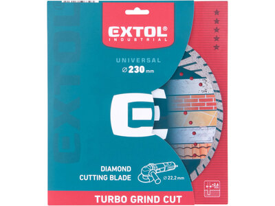 Extol Industrial Turbo Grind Cut, diamantový řezný kotouč na beton a železobeton 230mm 8703065