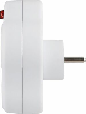 Strend Pro rozbočovacia zásuvka rozdvojka, biela, 2x 16 A, USB A+C, vypínač