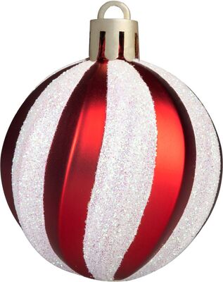 MagicHome vianočné ozdoby na stromček červené 39 ks