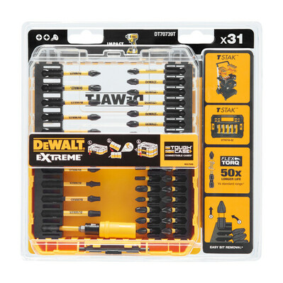 DeWalt sada bitov Flextorq 31-dielna DT70739T