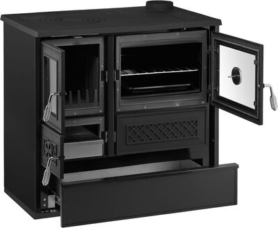 Sporák BELLA, 9,0KW, pravý, černý, 870x510x810mm