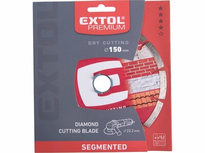 Extol Premium kotúč rezný diamantový 150x22,2mm segmentový 108713