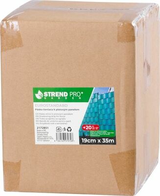 Strend Pro EUROSTANDARD, krycia páska na plotové panely 19cm, L-35m, zelená