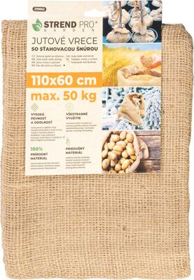 Vrece Strend Pro Garden, jutové, 110x60 cm, max.50 kg, so šnúrou