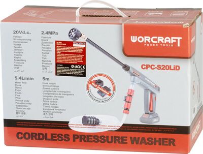 Worcraft CPC-S20LiD ShareSYS aku vysokotlakový čistič, Strong Pressure 20V bez aku 117161