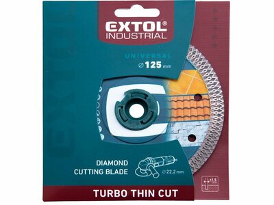 Extol Industrial Turbo ThinCut řezný diamantový kotouč 125mm 8703042