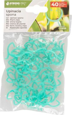 Strend Pro Garden upínacia spona k oporným tyčiam, 28x24 mm, bal. 40 ks