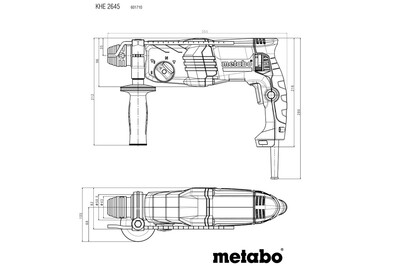 Metabo KHE 2645 kombinované kladivo 601710500