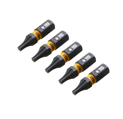DeWalt DT7380T Impact Torsion nástavce pre rázové uťahovače Torx T15 25mm 5ks