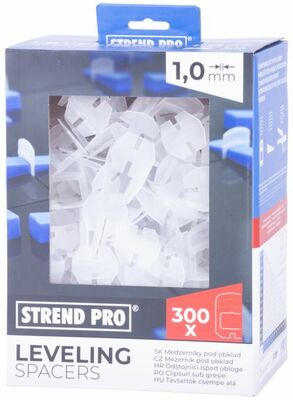 Medzerník Strend Pro LS230T, nivelačný, pod obklad, 1.0 mm, bal. 300 ks, plast biely