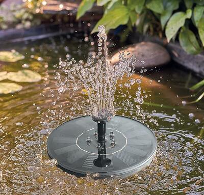 Strend Pro Garden solárna plávajúca fontána, meniaca farby, 17 cm
