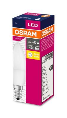Ziarovka OSRAM® LED FR 040 (ean6453) non-dim, 5,7W / 827 E14 2700K Value CLASSIC B