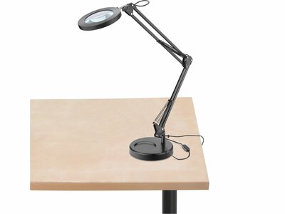 Extol Light lampa stolová s LED a lupou, 2400lm, USB napájanie 43160