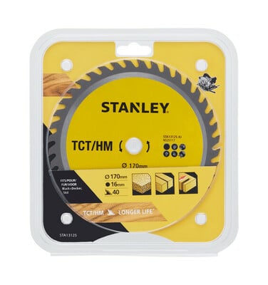 Stanley STA13125 pílový kotúč na mäkké drevo 170*16,0mm, 40z