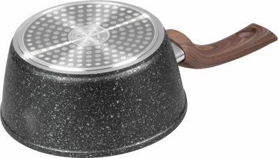 MagicHome Black Marble Line rajnica so sklenenou pokrievkou, 16 cm