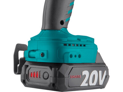 Extol Industrial Share20V bezuhlíková aku vŕtačka s príklepom 1x 2Ah, 70Nm, 8791806