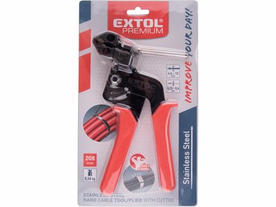 Extol Premium kleště na nerezové stahovací pásky, 220mm, se stříháním 8856201