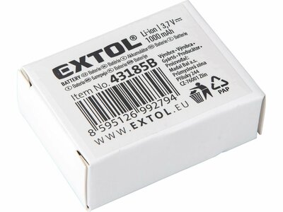 Akumulátor 3,7V/1Ah, pre čelovku Extol Light 43185