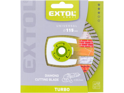 Extol Craft diamantový řezný kotouč Turbo na cihlu, beton a železobeton 115mm 903051