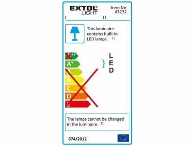 Extol Light svietidlo LED s pohybovým senzorom 43232