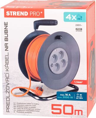 Strend Pro prodlužovací kabel na bubnu 50m 213059