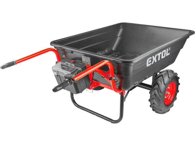 Extol Premium aku vozík dvoukolový, 1x 40V/6Ah, 225l, max. 400kg, 8891592