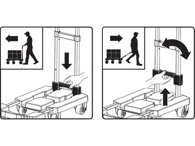 Extol Premium skladací vozík plošinový, nosnosť 200kg, 8856009