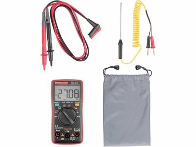 Extol Premium, digitálny multimeter s automatickou voľbou rozsahov,max. 750V/1000V AC/DC, 8831254