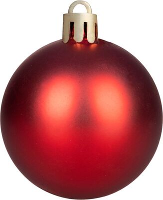 MagicHome vianočné ozdoby na stromček červené 39 ks