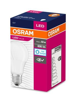 Ziarovka OSRAM® LED FR 060 (ean6873) non-dim, 8,5W / 865 E27 6500K Value CLASSIC A
